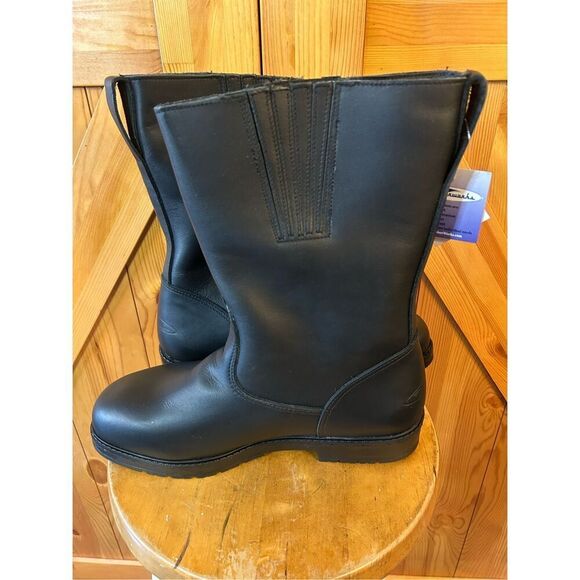 Cruiserworks Black Leather Classic Motorcycle Boots Men's Size 11.5M NWT - Picture 6 of 9